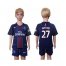 Paris Saint Germain #27 Pastore Home Kid Soccer Club Jersey