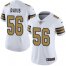 Nike New Orleans Saints #56 DeMario Davis White Womens Stitched NFL Limited Rush Jersey