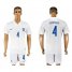 England #4 Gerrard Home Soccer Country Jersey