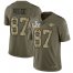 Nike Kansas City Chiefs #87 Travis Kelce Olive/Camo Mens Super Bowl LV Bound Stitched NFL Limited 2017 Salute To Service Jersey
