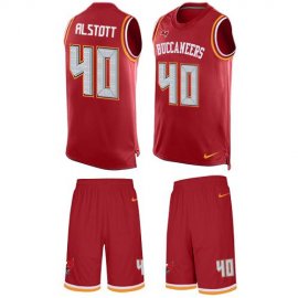 Nike Tampa Bay Buccaneers #40 Mike Alstott Red Team Color Mens Stitched NFL Limited Tank Top Suit Jersey