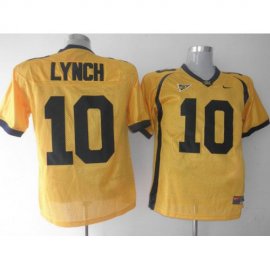 California Golden Bears 10 Marshawn Lynch Golden NCAA Jerseys