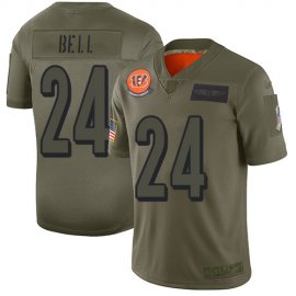 Nike Cincinnati Bengals #24 Vonn Bell Camo Mens Stitched NFL Limited 2019 Salute To Service Jersey