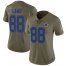Nike Dallas Cowboys #88 CeeDee Lamb Olive Womens Stitched NFL Limited 2017 Salute To Service Jersey