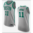 Mens Nike Boston Celtics #11 Kyrie Irving Grey NBA Swingman Icon Edition Jersey