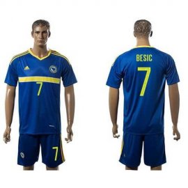 Bosnia Herzegovina #7 Besic Home Soccer Country Jersey