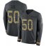 Nike Dallas Cowboys #50 Sean Lee Anthracite Salute to Service Mens Stitched NFL Limited Therma Long Sleeve Jersey