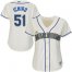 Seattle Mariners #51 Ichiro Suzuki Cream Alternate Womens Stitched MLB Jersey