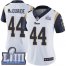 Nike Los Angeles Rams #44 Jacob McQuaide White Super Bowl LIII Bound Womens Stitched NFL Vapor Untouchable Limited Jersey