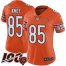 Nike Chicago Bears #85 Cole Kmet Orange Womens Stitched NFL Limited Rush 100th Season Jersey
