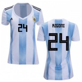 Womens Argentina #24 Rigoni Home Soccer Country Jersey