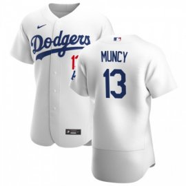 Los Angeles Dodgers #13 Max Muncy Mens Nike White Home 2020 Authentic Player MLB Jersey