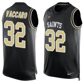 Nike New Orleans Saints #32 Kenny Vaccaro Black Team Color Mens Stitched NFL Limited Tank Top Jersey