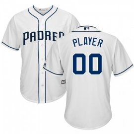 San Diego Padres Majestic 2017 Cool Base Custom Baseball Jersey White