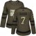 Adidas Philadelphia Flyers #7 Bill Barber Green Salute to Service Womens Stitched NHL Jersey