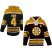 Boston Bruins #4 Bobby Orr Black Sawyer Hooded Sweatshirt Stitched NHL Jersey