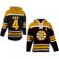 Boston Bruins #4 Bobby Orr Black Sawyer Hooded Sweatshirt Stitched NHL Jersey