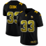 Minnesota Minnesota Vikings #33 Dalvin Cook Mens Black Nike Golden Sequin Vapor Limited NFL Jersey