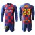 Barcelona #23 Umtiti Home Long Sleeves Soccer Club Jersey