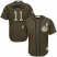 Cleveland Indians #11 Jose Ramirez Green Salute to Service Stitched Youth MLB Jersey