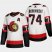 Ottawa Senators #74 Mark Borowiecki Mens Adidas 2020-21 Authentic Player Away Stitched NHL Jersey White