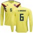 Colombia #6 C.Sanchez Home Long Sleeves Soccer Country Jersey