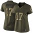 Nike Philadelphia Eagles #17 Alshon Jeffery Green Womens Stitched NFL Limited 2015 Salute to Service Jersey