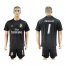 Real Madrid #1 Casillas Black Goalkeeper Soccer Club Jersey