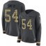 Nike Dallas Cowboys #54 Jaylon Smith Anthracite Salute to Service Womens Stitched NFL Limited Therma Long Sleeve Jersey