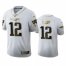 New England New England Patriots #12 Tom Brady Mens Nike White Golden Edition Vapor Limited NFL 100 Jersey