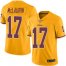 Nike Washington Football Team #17 Terry McLaurin Gold Mens Stitched NFL Limited Rush Jersey