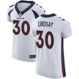Nike Denver Broncos #30 Phillip Lindsay White Mens Stitched NFL Vapor Untouchable Elite Jersey