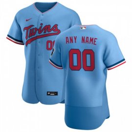 Minnesota Twins Custom Mens Nike Light Blue Alternate 2020 Authentic Team MLB Jersey