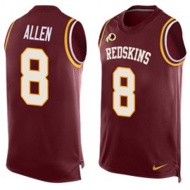 Nike Washington Football Team #8 Kyle Allen Burgundy Red Team Color Mens Stitched NFL Limited Tank Top Jersey