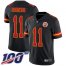 Nike Kansas City Chiefs #11 Demarcus Robinson Black Mens Stitched NFL Limited Rush 100th Season Jersey