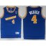 Golden State Warriors 4 Chris Webber Blue Hardwood Classics Revolution 30 NBA Jerseys