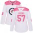 Adidas Winnipeg Jets #57 Tyler Myers White/Pink Authentic Fashion Womens Stitched NHL Jersey