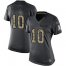 Nike Chicago Bears #10 Mitchell Trubisky Black Womens Stitched NFL Limited 2016 Salute to Service Jersey