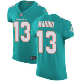 Nike Miami Dolphins #13 Dan Marino Aqua Green Team Color Mens Stitched NFL Vapor Untouchable Elite Jersey