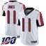 Nike Atlanta Falcons #11 Julio Jones White Mens Stitched NFL 100th Season Vapor Limited Jersey