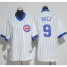 Chicago Cubs #9 Javier Baez White(Blue Strip) Cooperstown Womens Stitched MLB Jersey