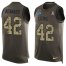 Nike Detroit Lions #42 Devon Kennard Green Mens Stitched NFL Limited Salute To Service Tank Top Jersey