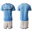 Manchester City Blank Home Soccer Club Jersey
