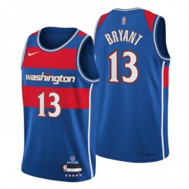 Washington Washington Wizards #13 Thomas Bryant Mens Nike Blue 2021/22 Swingman NBA Jersey – City Edition Mens