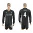 Liverpool #4 Toure Away Long Sleeves Soccer Club Jersey
