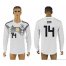 Germany #14 CAN Home 2018 FIFA World Cup Long Sleeve Thailand Soccer Jersey
