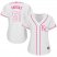 Kansas City Royals #51 Jason Vargas White/Pink Fashion Womens Stitched MLB Jersey