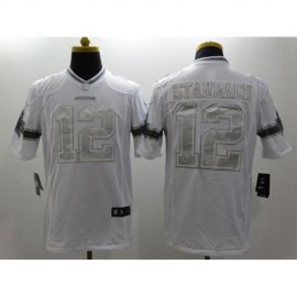 Nike Dallas Cowboys #12 Roger Staubach White Mens Stitched NFL Limited Platinum Jersey