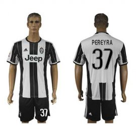 Juventus #37 Pereyra Home Soccer Club Jersey
