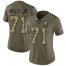 Nike Cleveland Browns #71 Jedrick Wills JR Olive/Camo Womens Stitched NFL Limited 2017 Salute To Service Jersey
